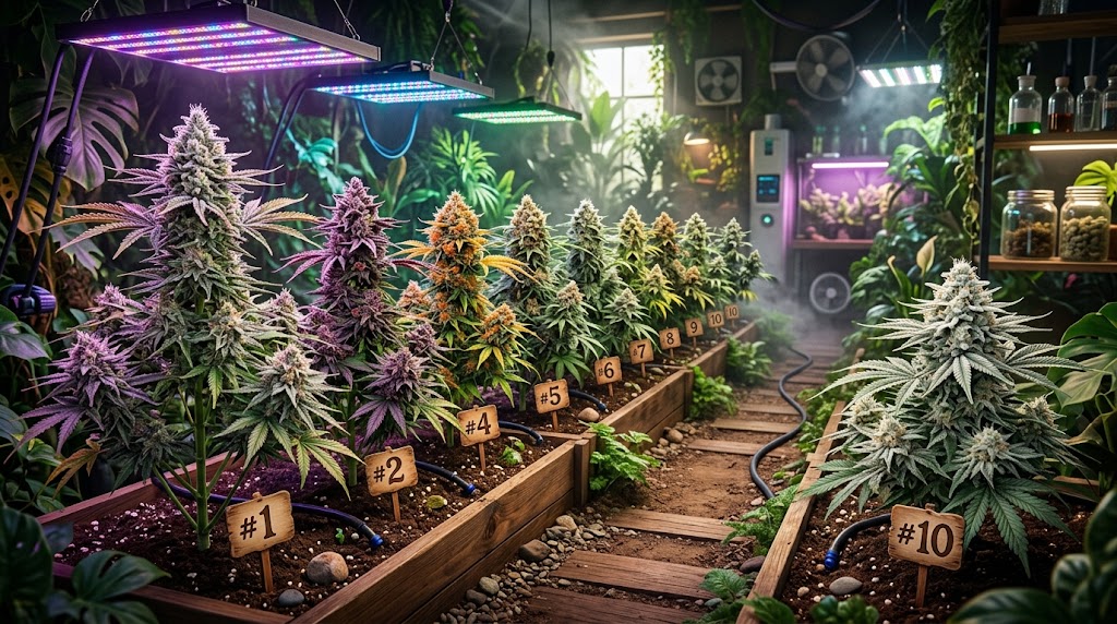 10 variétés Cannabis plus puissantes 2026